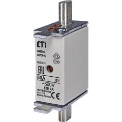 ETI POISTKA NOŽOVÁ NH000 gG 80A 500V (PN000)