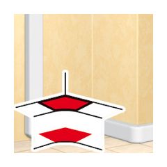 LEGRAND DLP UHOL VNÚTORNÝ HĹBKA 65mm DO KANÁL 105x65