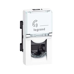 LEGRAND MOSAIC BIELA ZÁSUVKA DÁTOVÁ 1xRJ45 FTP CAT6