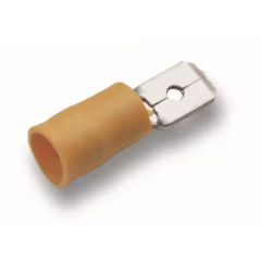 CIMCO KOLÍK IZOLOVANÝ PLOCHÝ 6,3x0,8 4-6mm ŽLTÁ O. Č. 180294