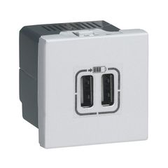LEGRAND MOSAIC BIELA NABÍJAČKA 2xUSB 2MOD
