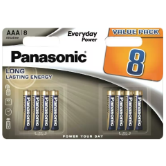 PANASONIC BATÉRIA EVERYDAY LR03EPS/8BP