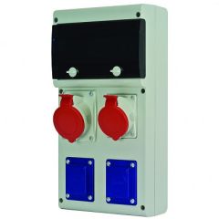 SCAME ZÁSUVKOVÁ ROZVODNICA BLOCK 1x16A/4 + 1x32A/4 + 2x230V