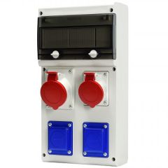 SCAME ZÁSUVKOVÁ ROZVODNICA BLOCK 1x32A/5 + 1x16A/5 + 2x230V
