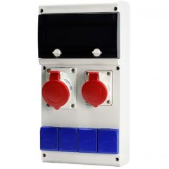 SCAME ZÁSUVKOVÁ ROZVODNICA BLOCK 1x16A/4 + 1x32A/4 + 4x230V 11DIN