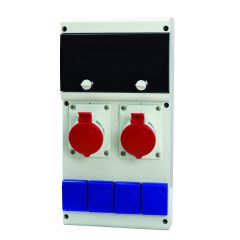 SCAME ZÁSUVKOVÁ ROZVODNICA BLOCK 2x32A/4 + 4x230V