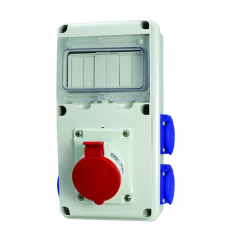 SCAME ZÁSUVKOVÁ ROZVODNICA ENERBOX 1x32A + 4x230V IP54