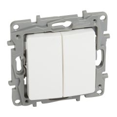 LEGRAND NILOE BIELA SPÍNAČ Č. 6+6 (5B)