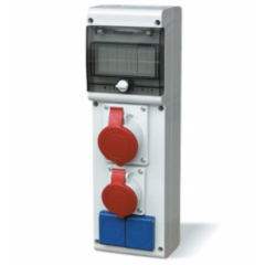 SCAME ZÁSUVKOVÁ ROZVODNICA BLOCK 2x16A/5 + 2x230V IP54
