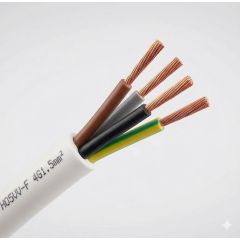 H05VV-F 4x1 BIELY (CYSY)