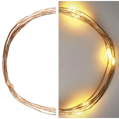 EMOS VIANOČNÁ LED NANO REŤAZ 1,9M, 2x AA, WW + ČASOVAČ