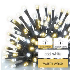 EMOS VIANOČNÁ LED REŤAZ CLASSIC 180LED 18M CW/WW IP44