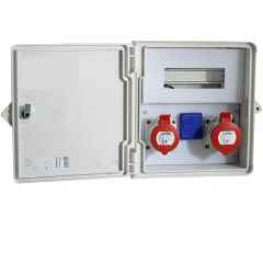 SCAME ZÁSUVKOVÁ ROZVODNICA ZAPUSTENÁ 1x32A/4 + 1x16A/4 + 1x230V