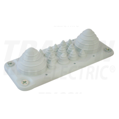 TRACON PRÍRUBA K ROZVODNÝM SKRINIAM, GUMA 14KS KÁBLOV 222x92mm