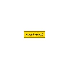ON-ART 1NÁLEPKA HLAVNÝ VYPÍNAČ 60x20mm