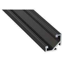 LUMINES AL-PROFIL "C" BLACK 2M ROHOVÝ 16,6x16,6mm (10-0032-20)