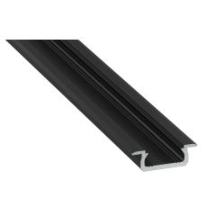 LUMINES AL-PROFIL "Z" BLACK 2M ZAPUSTENÝ 6x16mm (10-0102-20)