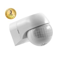 GREENLUX SENZOR POHYBU 90 PIR NÁSTENNÝ BIELY 230V 180x120°/12m IP44