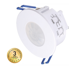 GREENLUX SENZOR POHYBU 32 PIR ZAPUSTENÝ BIELY 230V 360x120°/8m IP20