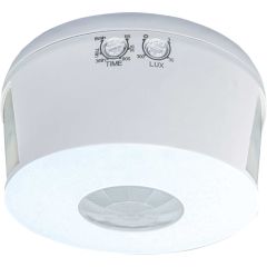GREENLUX SENZOR POHYBU 68 PIR STROPNÝ BIELY 230V 120°/360°/15m IP20
