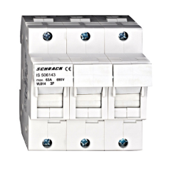 SCHRACK POISTKOVÝ ODPÍNAČ 14x51mm 3POL, 50A DIN VL014