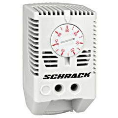 SCHRACK TERMOSTAT KÚRENIA, 1 ROZPÍNACÍ  KONTAKT 0°-60° ČERVENÝ