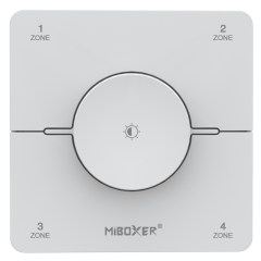 MIBOXER K0S-W NÁSTENNÝ 4-ZÓNOVÝ RF DIALKOVÝ OVLÁDAČ PRE CCT/MONO LED PÁSY 2,4Ghz BIELY