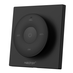 MIBOXER K2-B NÁSTENNÝ RF DIALKOVÝ OVLÁDAČ PRE CCT LED PÁSY 2,4Ghz ČIERNY