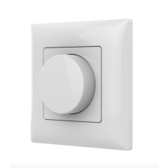 LEDCO NÁSTENNÝ OVLÁDAČ/STMIEVAČ RF OTOČNÝ PK1 1KANÁLOVÝ BIELY