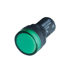 TRACON KONTROLKA LED ZELENÁ 230V AC/DC d=22mm