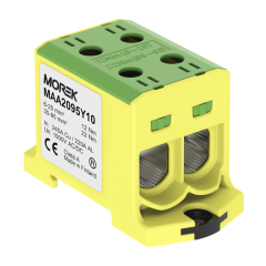 MOREK - OTL RADOVÁ SVORKA Al/Cu 2x6-95mm 1500V ŽLTOZELENÁ
