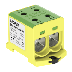 MOREK - OTL RADOVÁ SVORKA Al/Cu 2x25-150mm 1500V ŽLTOZELENÁ