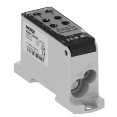 MOREK BLOK DISTRIBUČNÝ OJL ČIERNO/SIVÁ Al/Cu 1x10/1x35 + Cu 2x10/4x16mm 135A