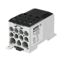 MOREK BLOK DISTRIBUCNÝ OJL ČIERNO/SIVÁ Al/Cu 1x120 + Cu 2x35/5x16/4x10mm 280A