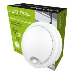 LED-POL SVIETIDLO ORO GOZO 15W DW-SM 1100lm IP54