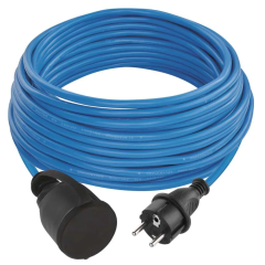 EMOS PREDLŽOVACÍ PRÍVOD WEATHERPROOF PVC 20m + 1 ZÁSUVKA IP44 3x1,5mm