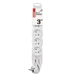 EMOS PREDLŽOVACÍ PRÍVOD 3m + 5 ZÁSUVKA 3x1mm