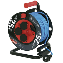 EMOS PREDLŽOVACÍ KÁBEL WEATHERPROOF NA BUBNE SILIKÓN 25m + 4 ZÁSUVKA IP44