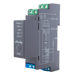 SHELLY PRO 2 SPÍNACÍ MODUL 2x 16A (LAN, WiFi, Bluetooth)