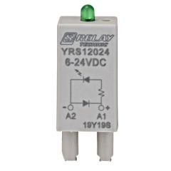 SCHRACK LED MODUL ZELENÝ, S PARALELNOU DIÓDOU, 6-24 V DC A1