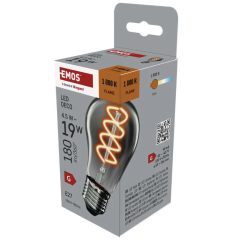 EMOS LED ŽIAROVKA DECO SMOKED A60 E27 FLAME 4,5W 180lm