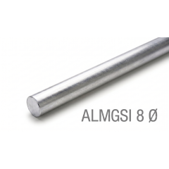 ZIN GUĽATINA AlMgSi 8 (7,4m=1kg, 1m=0,135kg)